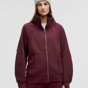 Full zip long funnel neck scuba